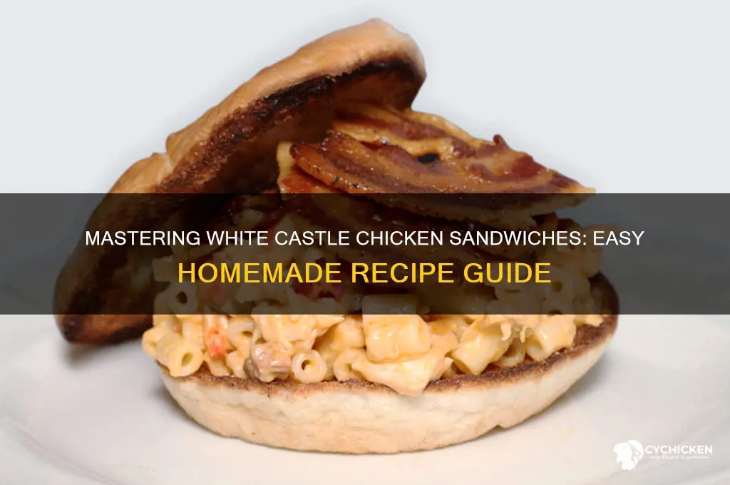 how to cook white castle chicken sandwiches