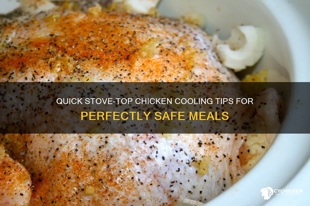 how to cool chicken on the stove