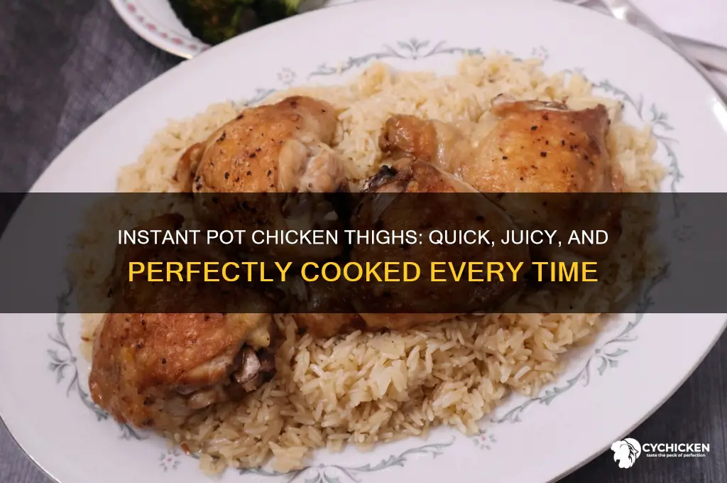 how to coook chicken thighs in an instant pot