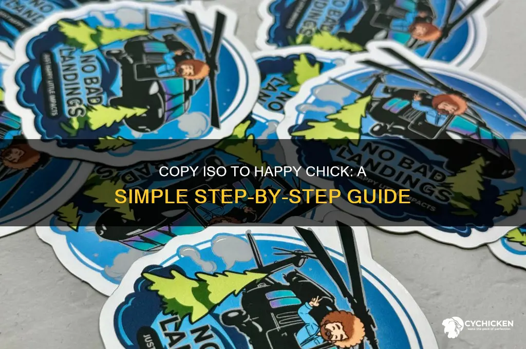 how to copy iso to happy chick