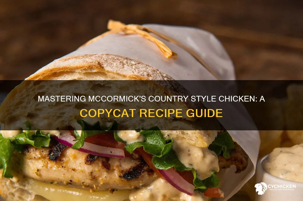 how to copy mccormicks country style chicken