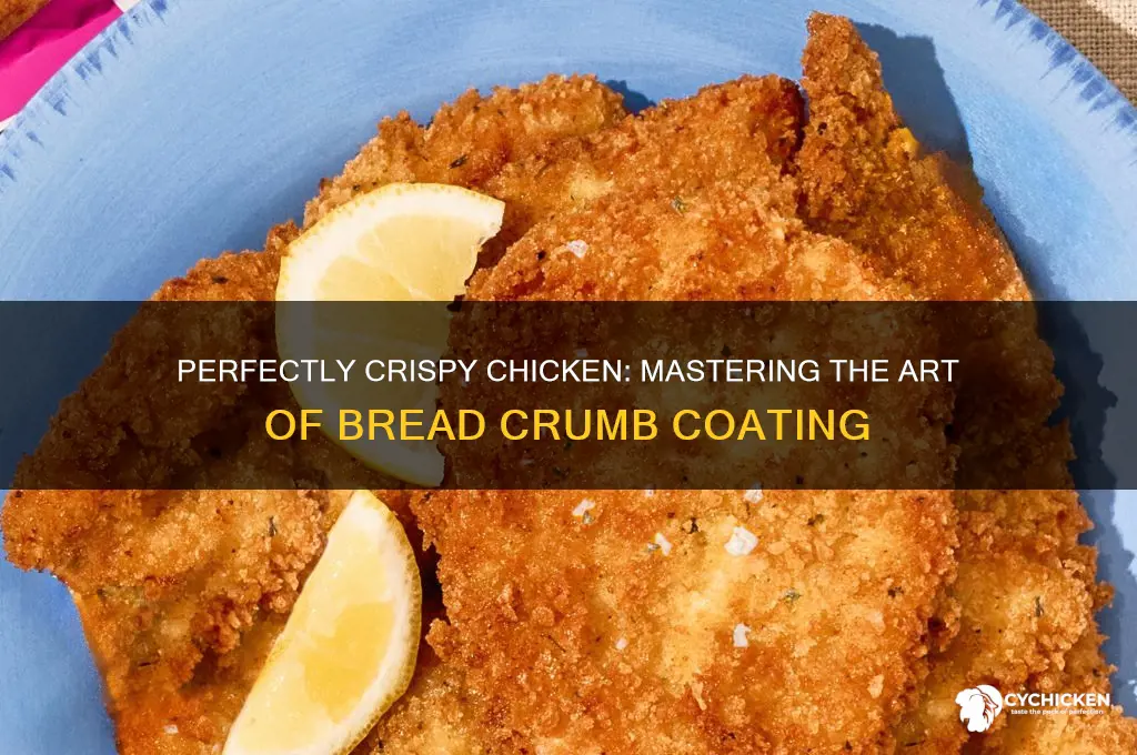 how to cover chicken in bread crumbs