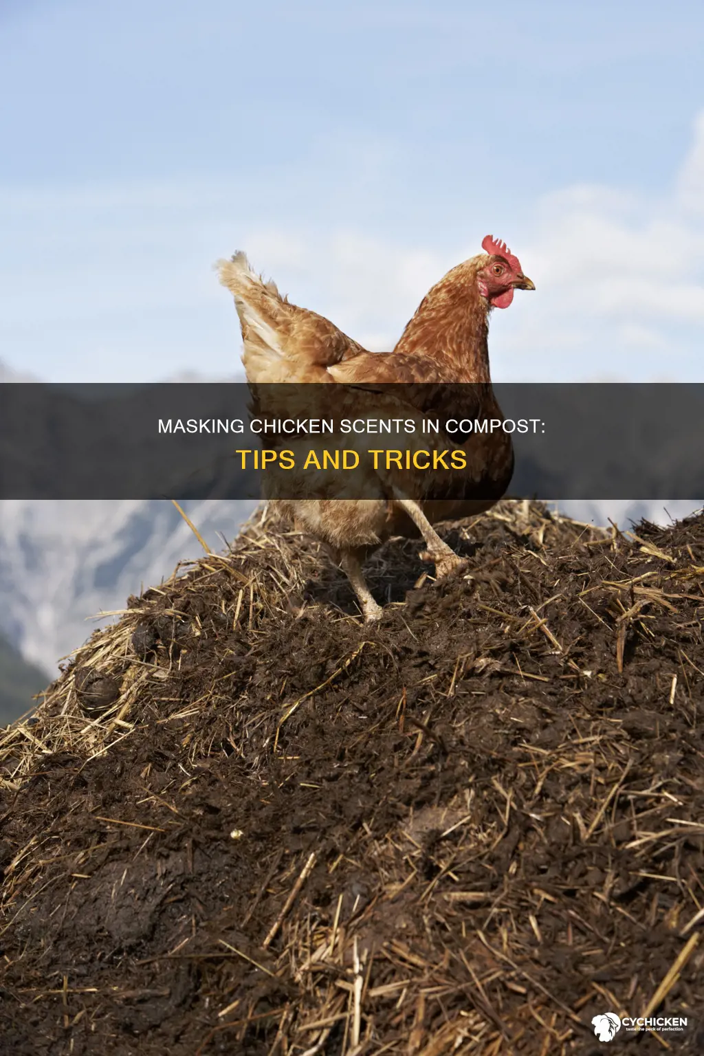 how to cover up raw chicken smell in compost