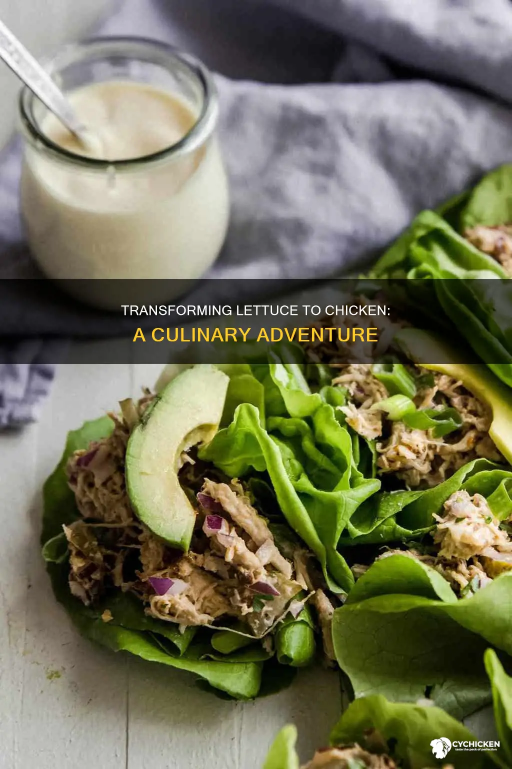 how to create a chicken from a piece of lettuce