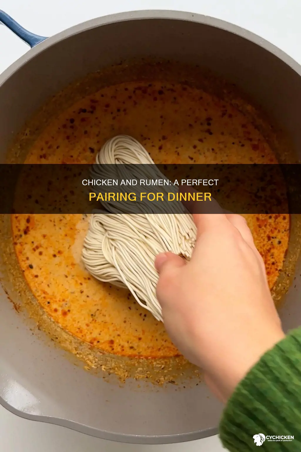 how to create a dinner with chicken and rumen