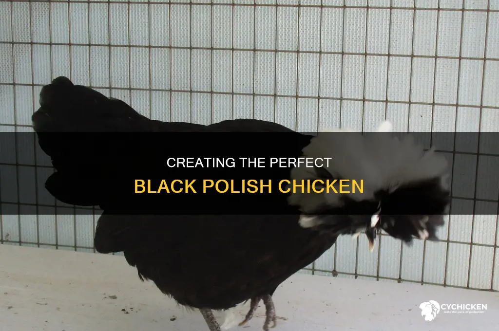 how to create a solid black polish chicken