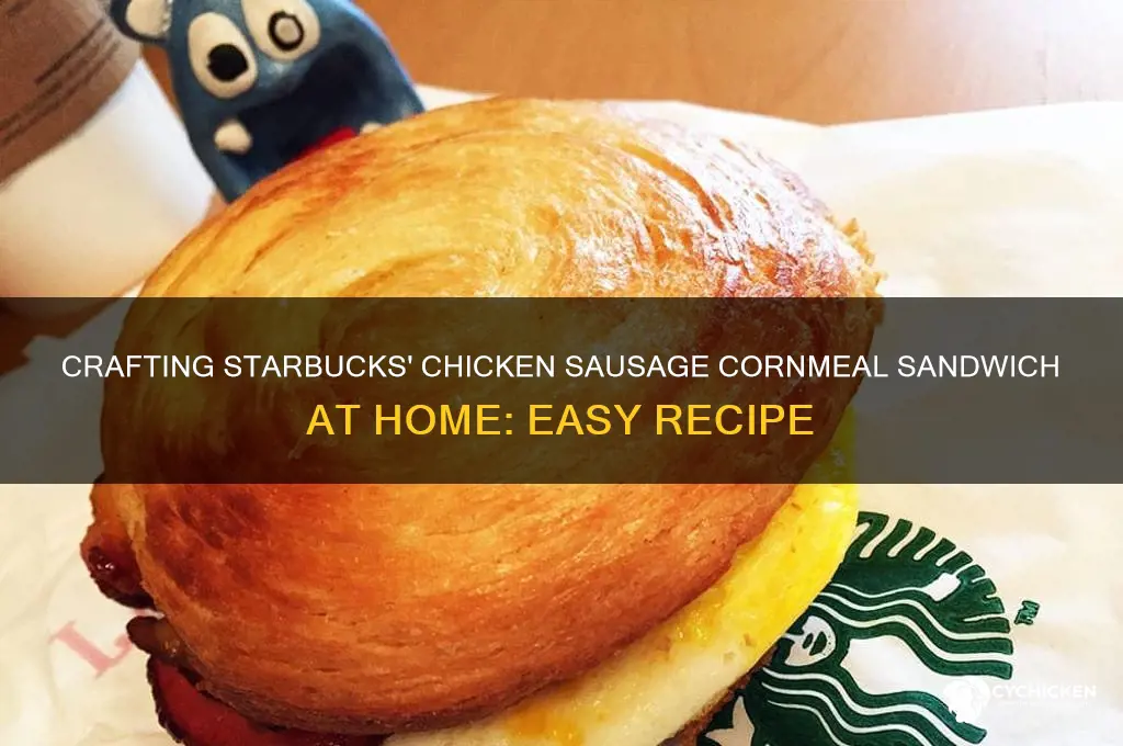 how to create a starbucks chicken sausage cornmeal sandwich