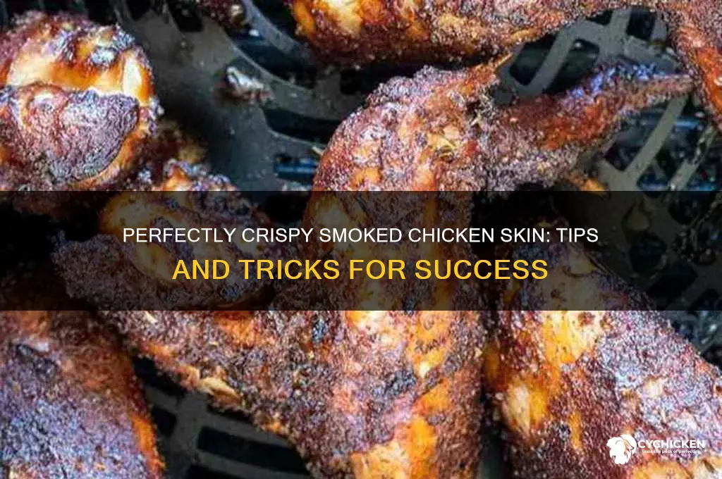 how to crisp chicken skin after smoking