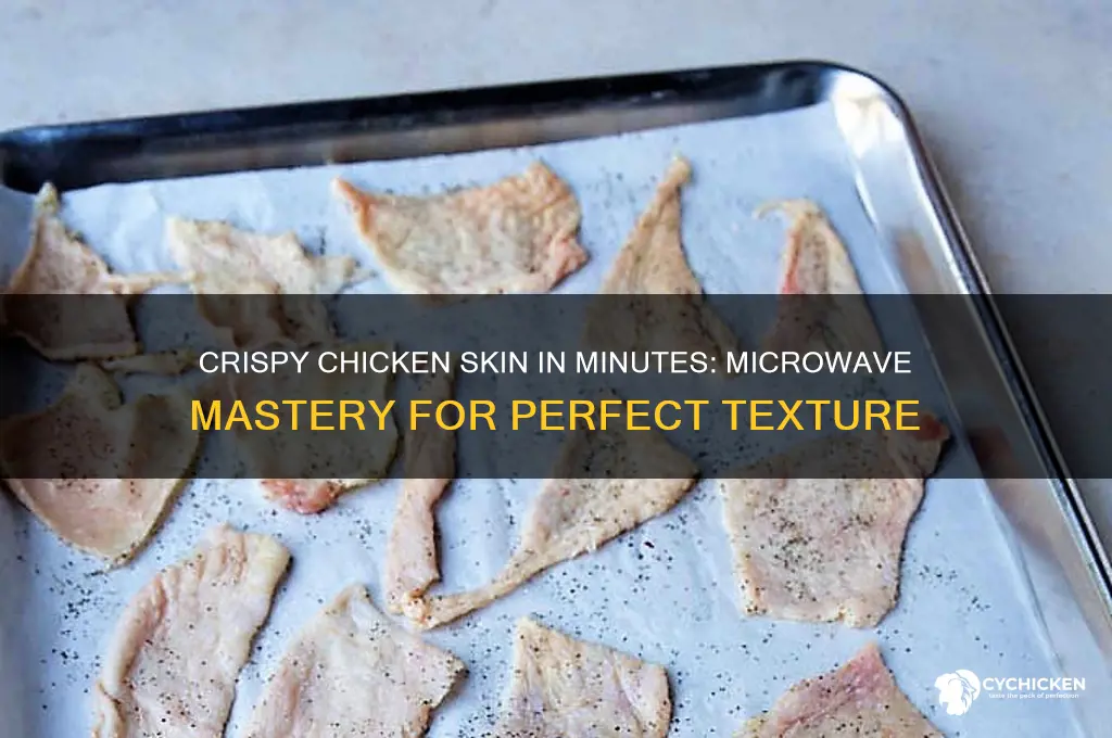 how to crisp chicken skin in microwave