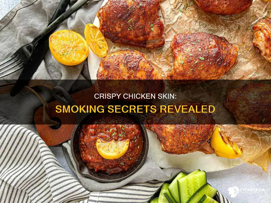 how to crisp chicken skin when smoking with electric smoker