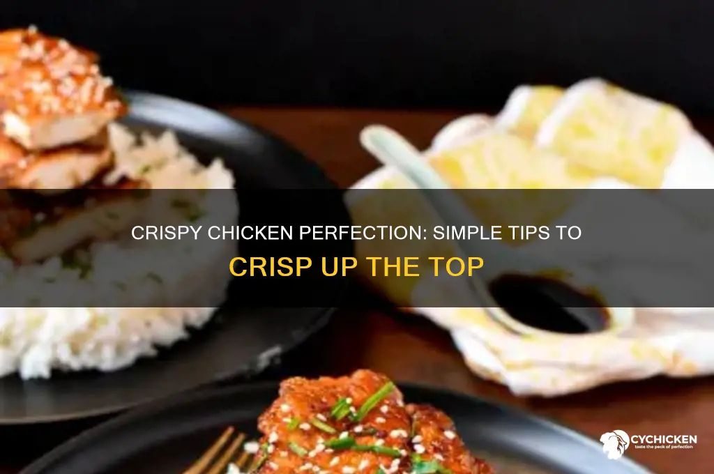 how to crisp up top of chicken