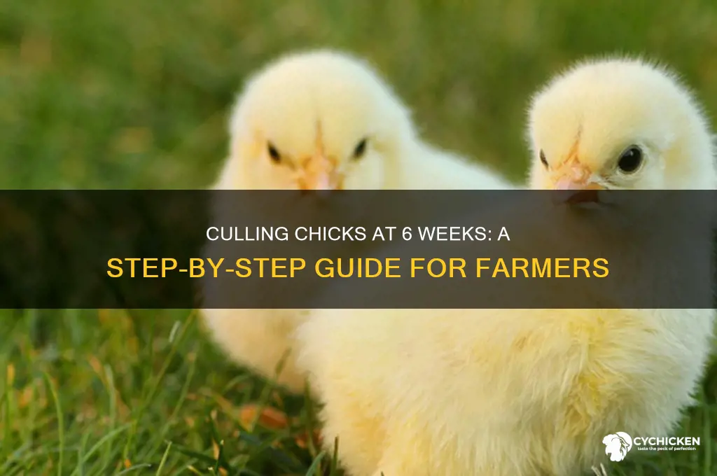 how to cull a chick 6 weeks