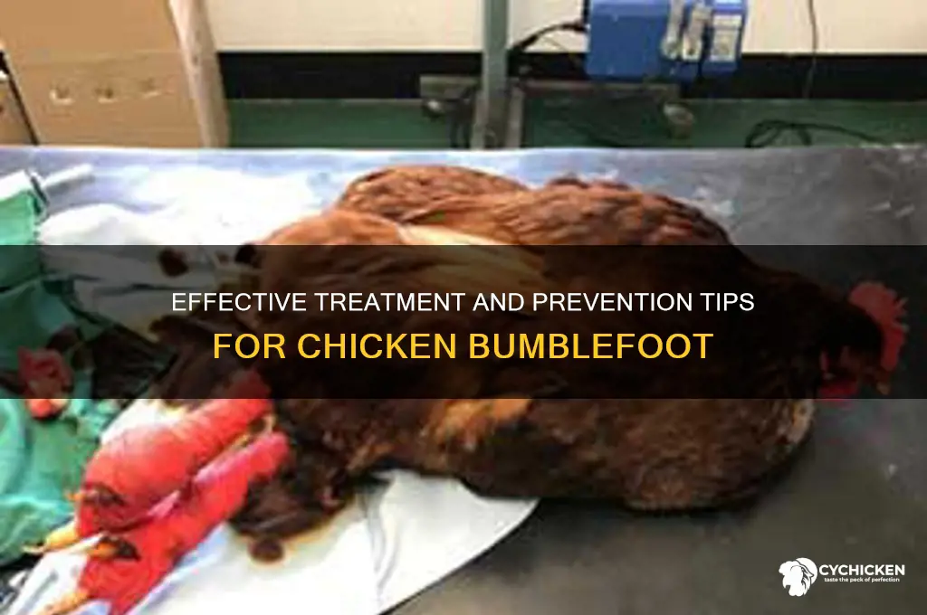 how to cure bumblefoot in a chicken