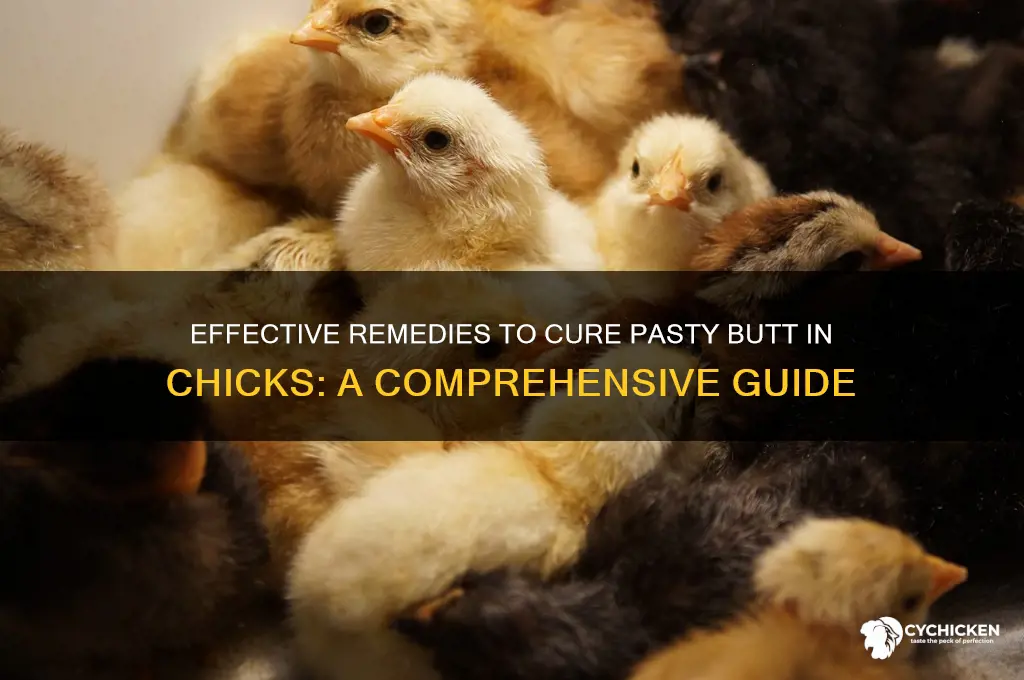 how to cure pasty butt in chicks