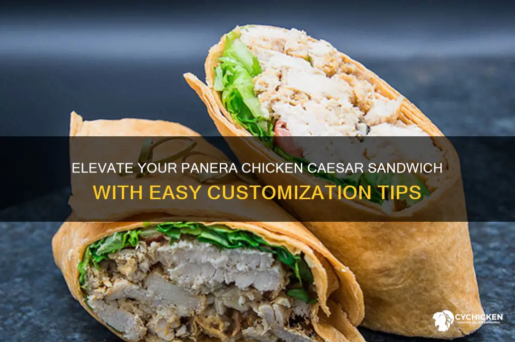 how to customize a panera chicken caesar sandwich