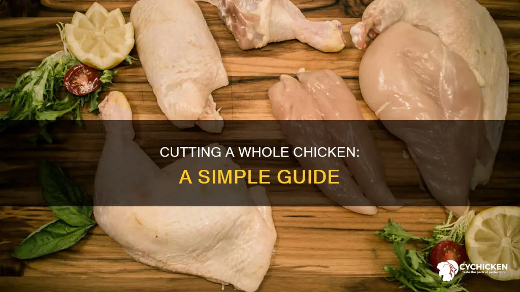 how to cut a 3 lb chicken into 6 pieces