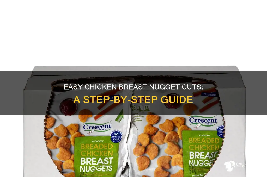 how to cut a chicken breast into nuggets