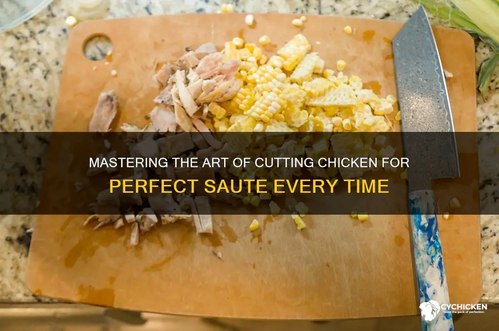 how to cut a chicken for saute