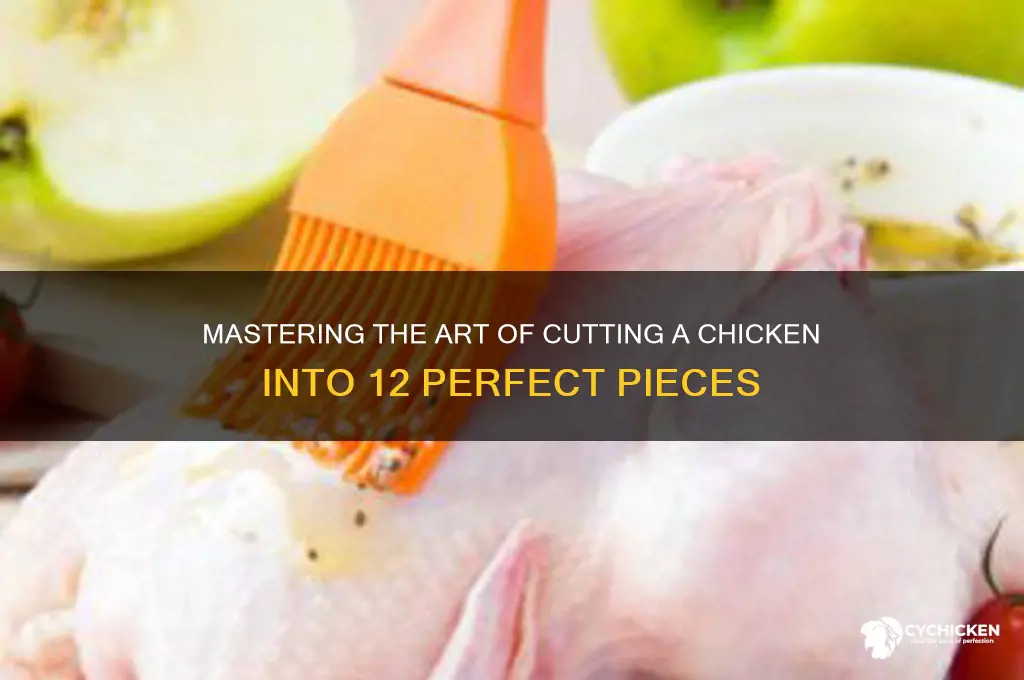 how to cut a chicken into 12 pieces