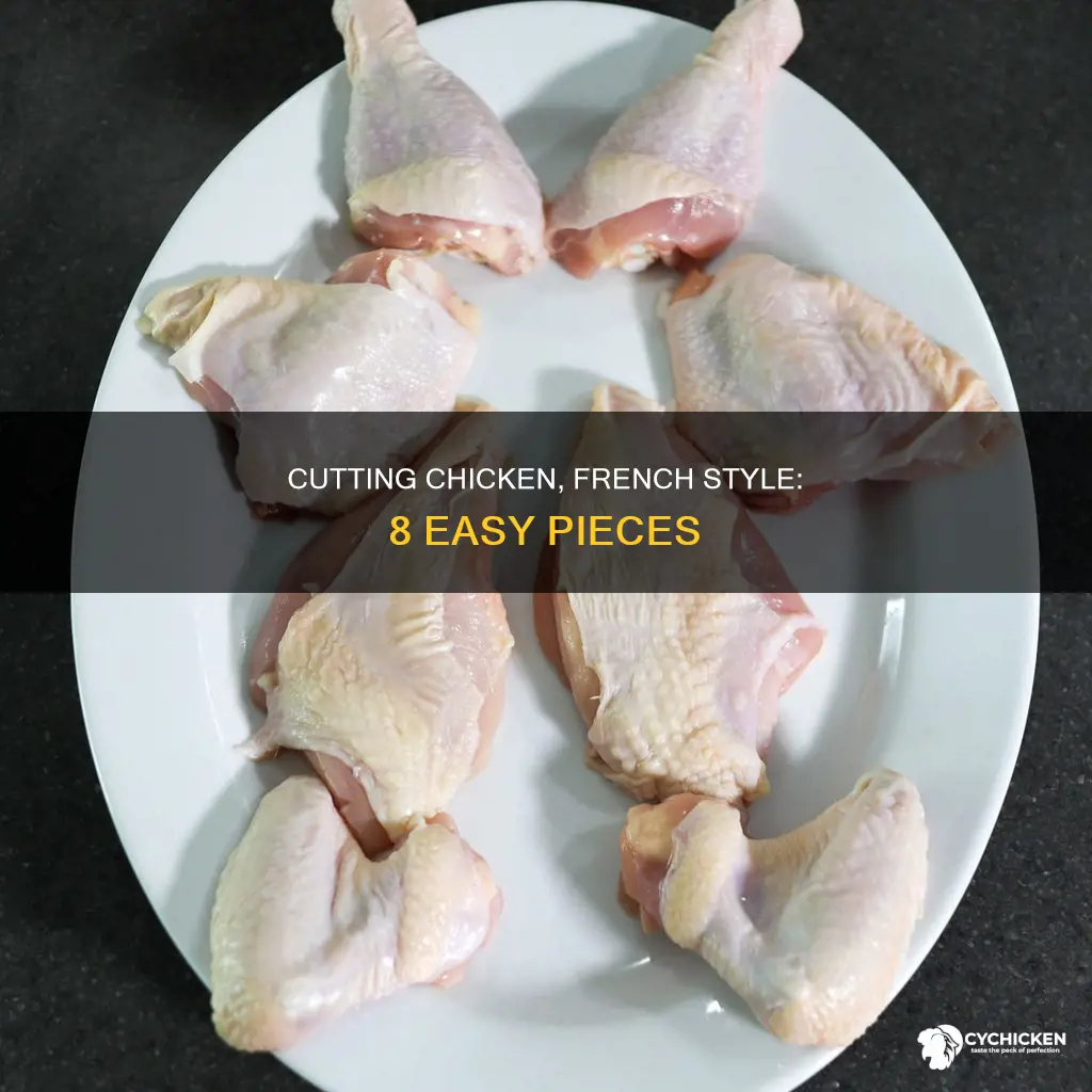 how to cut a chicken into 8 pieces french