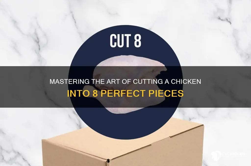 how to cut a chicken into 8