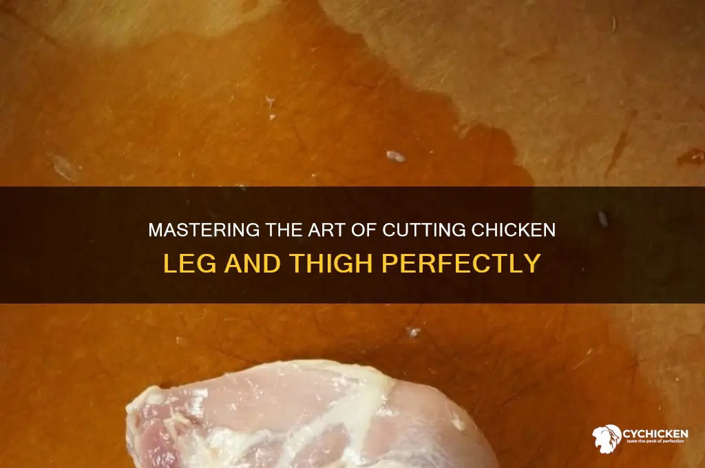 how to cut a chicken leg and thigh