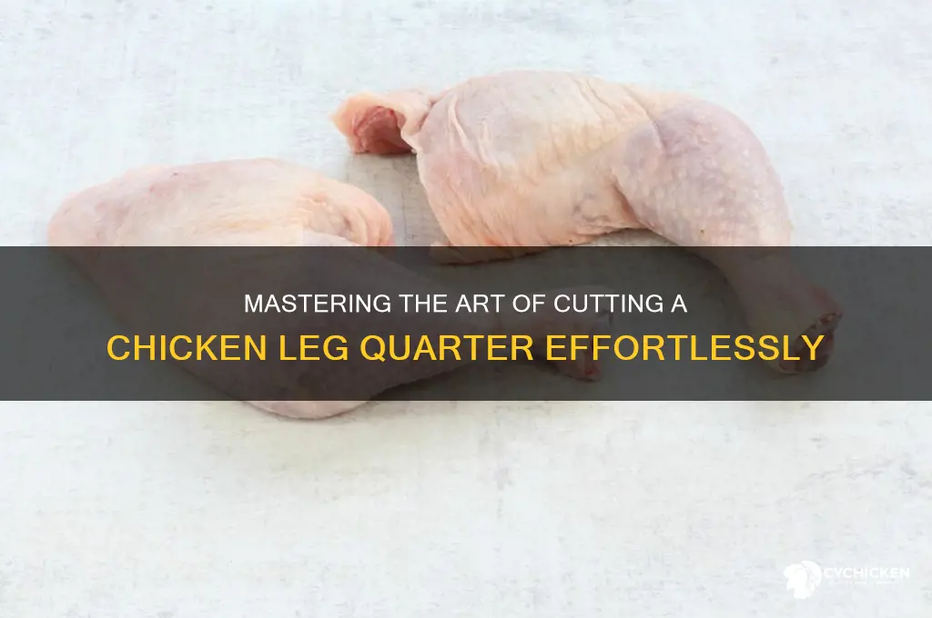 how to cut a chicken leg quarter