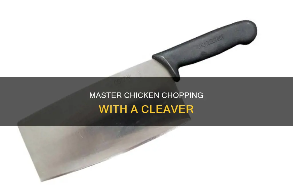 how to cut a chicken with a cleaver
