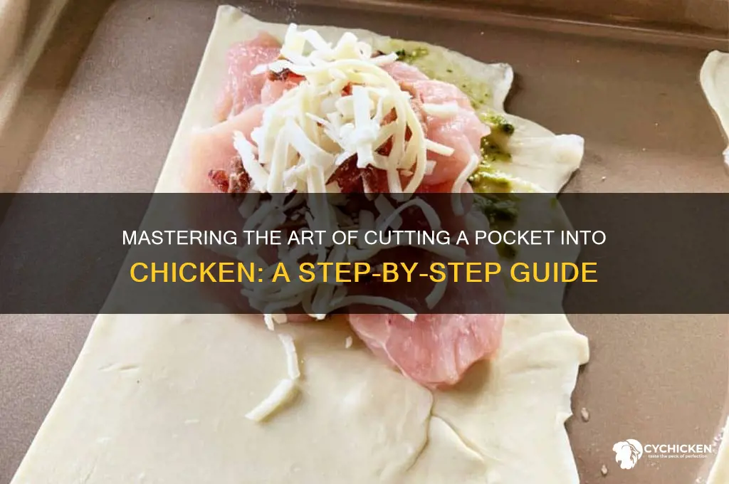 how to cut a pocket into chicken