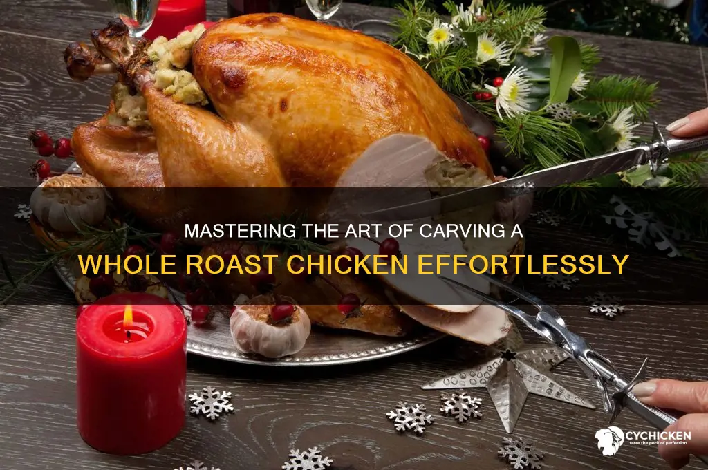 how to cut a whole roast chicken