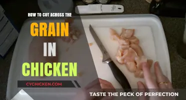 Cutting Chicken: Slicing Across the Grain