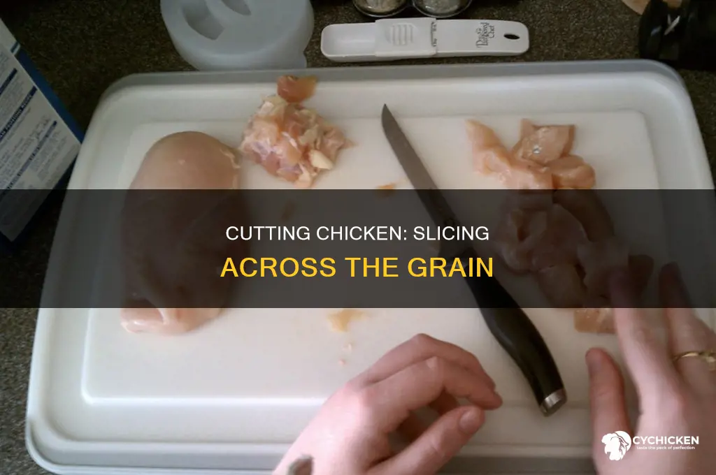 how to cut across the grain in chicken