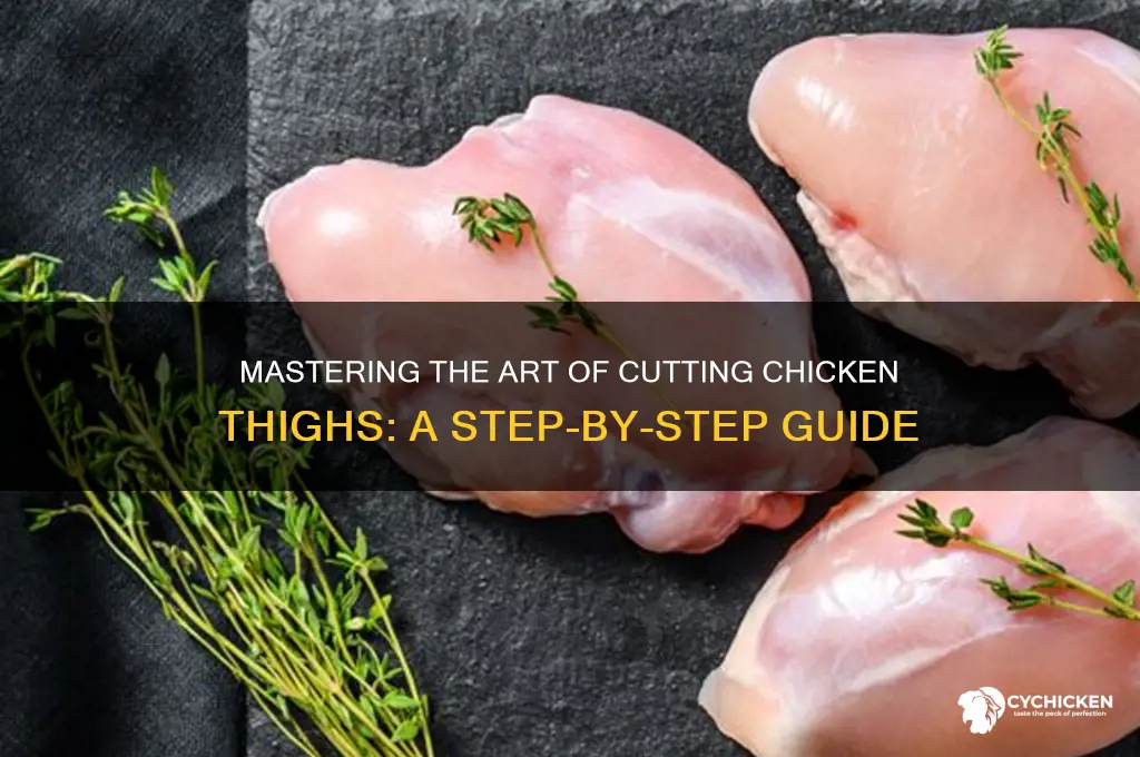 how to cut apart the chicken theigh