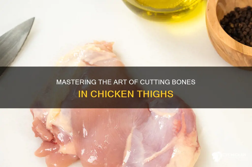 how to cut bone in chicken thighs