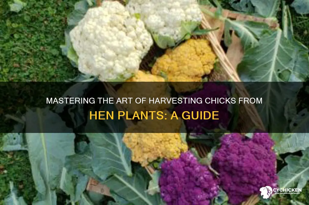 how to cut chick from hen plant
