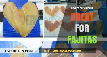 Perfectly Sliced Chicken Breast: Mastering the Art of Fajita Prep