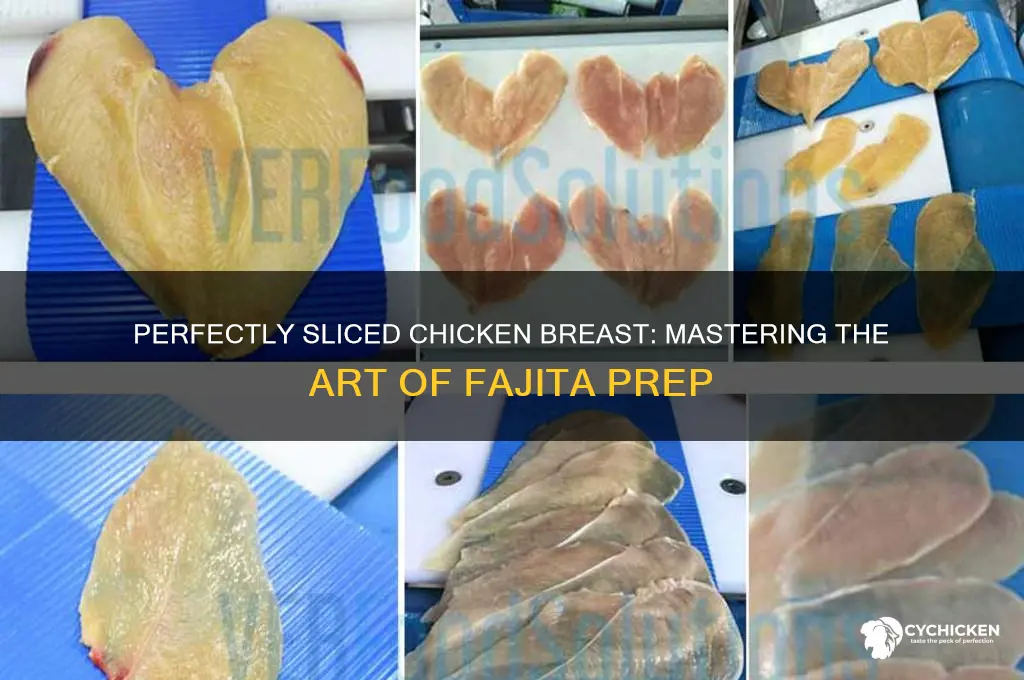 how to cut chicken breat for fajitas