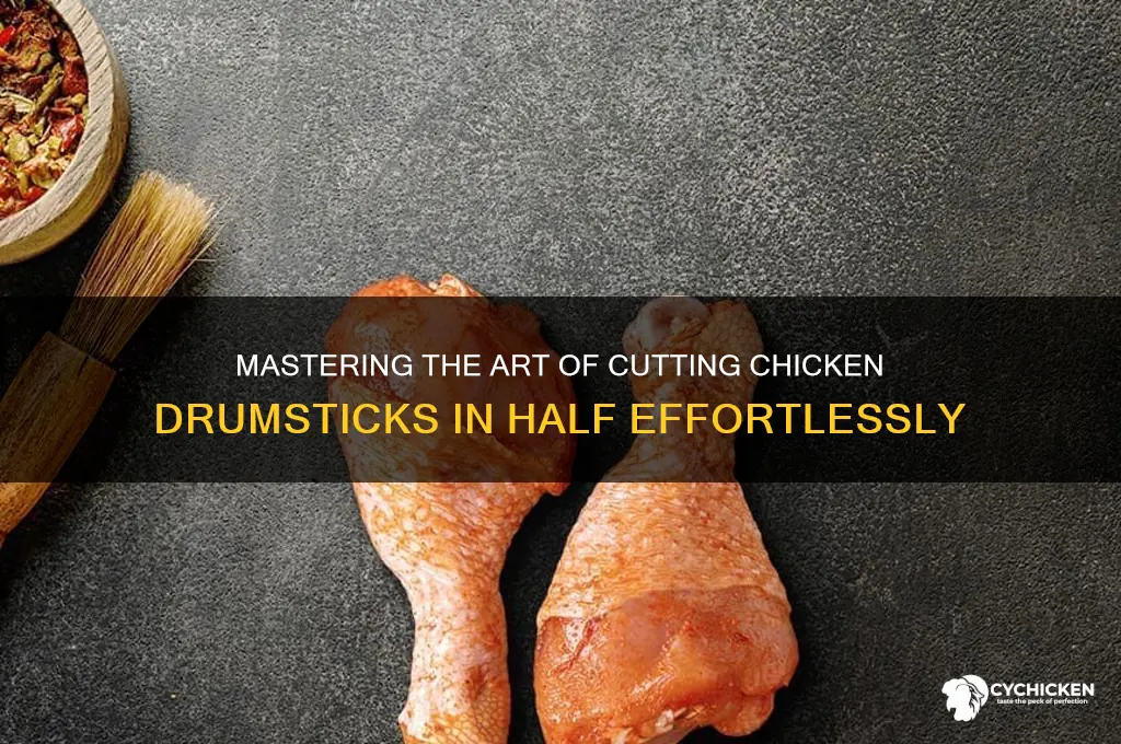 how to cut chicken drumsticks in half