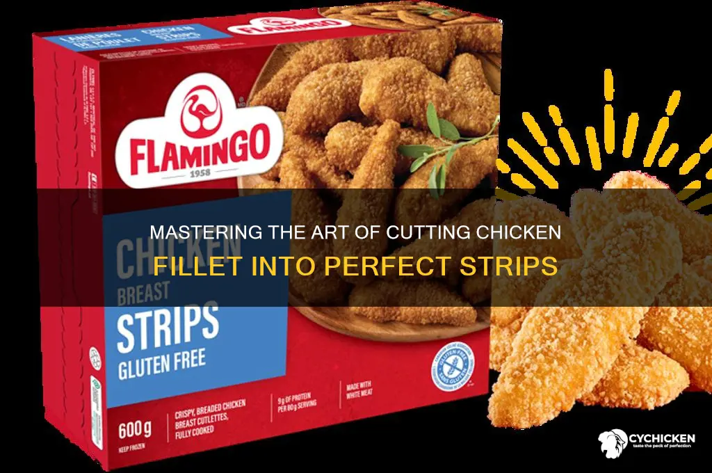 how to cut chicken fillet into strips