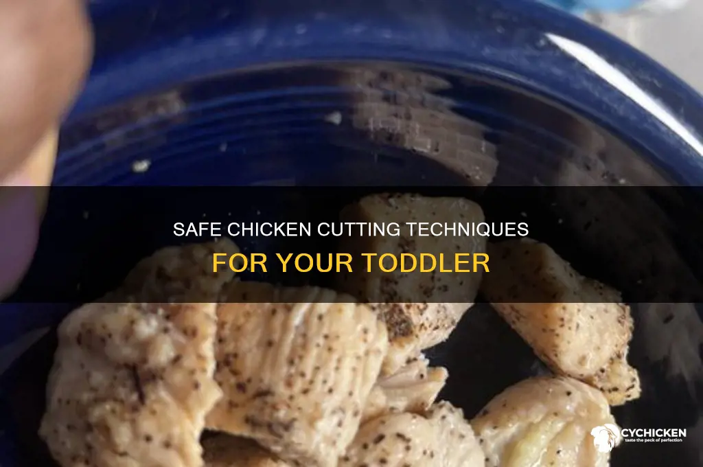 how to cut chicken for 1 year old