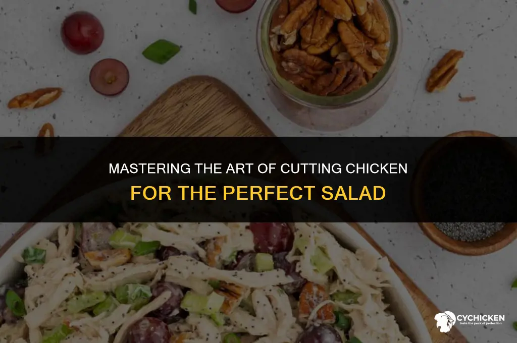 how to cut chicken for chicken salad