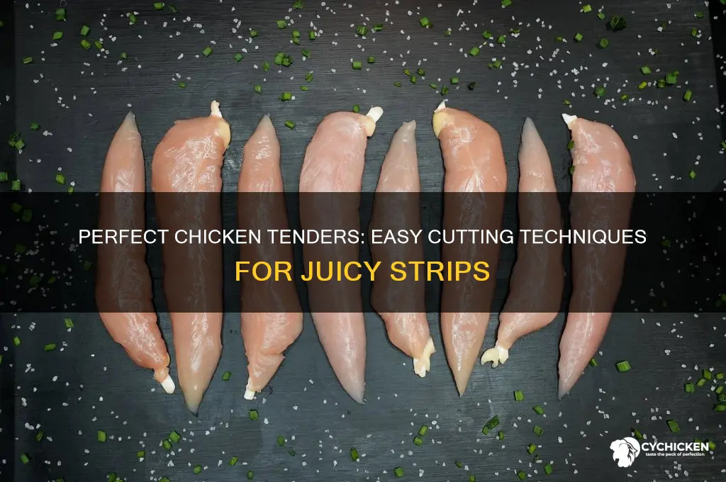 how to cut chicken for chicken tenders