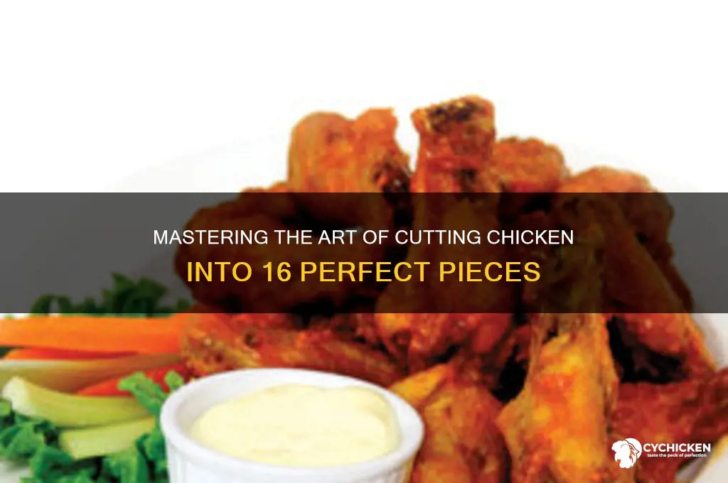how to cut chicken in 16 pieces