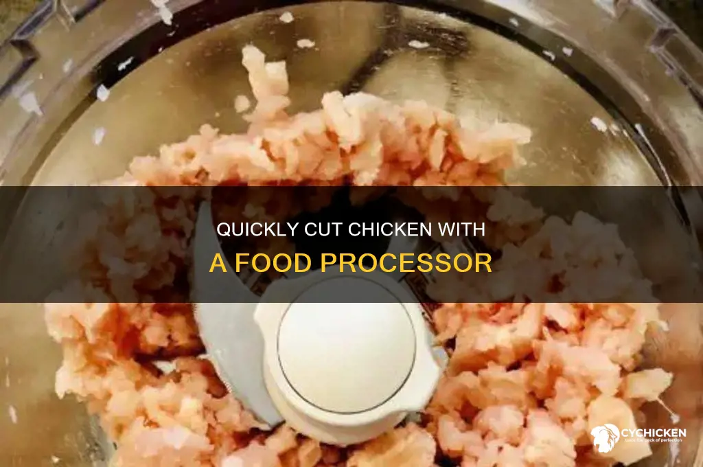 how to cut chicken in a food processor