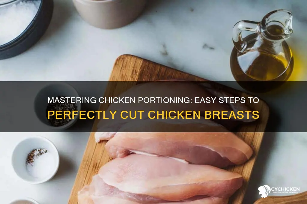 how to cut chicken ings into portion