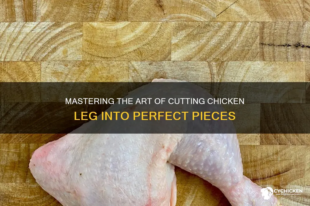 how to cut chicken leg into pieces