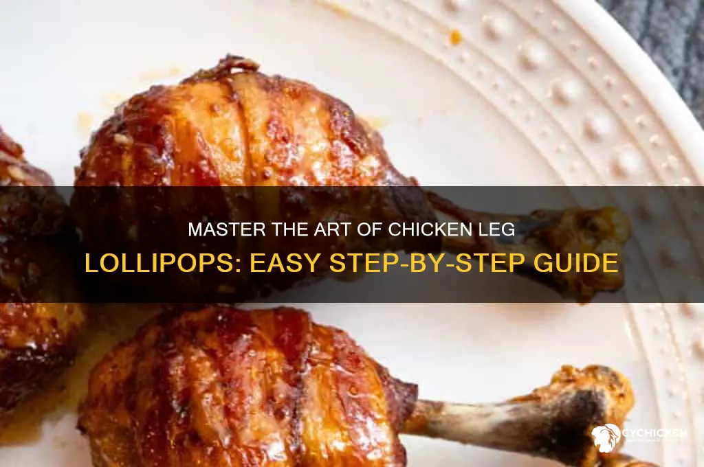 how to cut chicken legs into lollipops