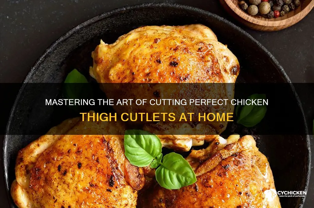 how to cut chicken thigh cutlets