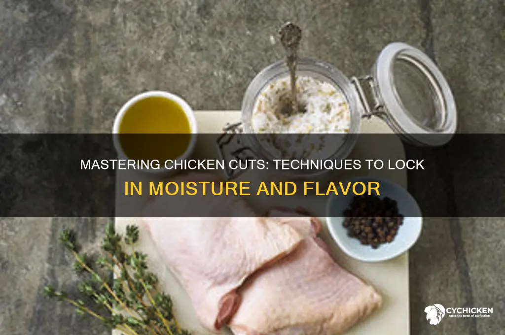 how to cut chicken to maintain moisture