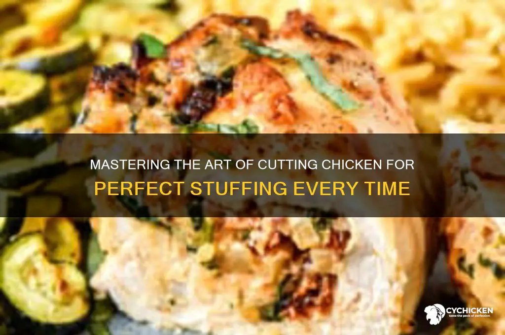 how to cut chicken to stuff it